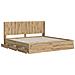 Struttura del letto con stoccaggio e testata Artisan Oak - Foto miniatura 3