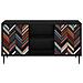 Mobile TV OMMEN 102 x 33 x 51 cm Rovere Nero - Foto miniatura 4