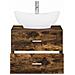Set di mobili per il bagno Rovere Fumo Legno ingegnerizzato - Foto miniatura 6
