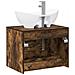 Set di mobili per il bagno Rovere Fumo Legno ingegnerizzato - Foto miniatura 9