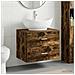 Set di mobili per il bagno Rovere Fumo Legno ingegnerizzato - Foto miniatura 10