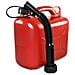 Tanica 5lt Colore Rosso Trasporto Acqua Carburante Benzina Resistente Tp5 - Foto miniatura 2