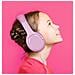 KidsBeat - Cuffie per Bambini con Filo Colore Rosa + 10 Sticker 3D  - Foto miniatura 4