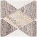 Tappeto In Pelle Beige E Marrone 160 X 230 Cm Seslice - Foto miniatura 4