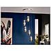 Sospensione A Soffitto A Goccia A Grappolo In Cristallo Con 5 Luci Integrate A Led - Foto miniatura 3