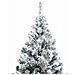 Albero di Natale Artificiale con Neve Fioccata Verde 180 cm PVC - Foto miniatura 2