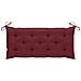 Cuscini per Panca 2 pz Rosso Vino 120x50x7 cm in Tessuto Oxford - Foto miniatura 4