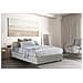 Letto contenitore Matrimoniale Silvia Sommier, Made in Italy, Letto con rivestimento in ecopelle, Apertura frontale, con materasso cm 160x190 incluso, Bianco - Foto miniatura 1