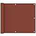 Paravento da Balcone Terracotta 75x500 cm Tessuto Oxford - Foto miniatura 1