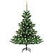 Albero Natale Artificiale Nordmann LED Palline Verde 180 cm - Foto miniatura 1