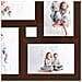 Cornice Multipla Per 4 Foto 13x18cm Marrone Scuro In Mdf - Foto miniatura 4