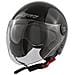 Jet Casco Scooter Moto Visiera Lunga Parasole Ece2205 Certificato Nero Xs - Foto miniatura 6