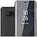 Custodia Compatibile Con Samsung Galaxy S8 In Tormalina Nera - Clear View Specchio Coperchio Protettivo Con Funzione Di Supporto Protezione A 360 Gradi - Foto miniatura 1