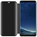 Custodia Compatibile Con Samsung Galaxy S8 In Tormalina Nera - Clear View Specchio Coperchio Protettivo Con Funzione Di Supporto Protezione A 360 Gradi - Foto miniatura 3