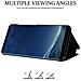 Custodia Compatibile Con Samsung Galaxy S8 In Tormalina Nera - Clear View Specchio Coperchio Protettivo Con Funzione Di Supporto Protezione A 360 Gradi - Foto miniatura 5