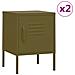Comodini 2 Pz Verde Oliva 35x35x51 Cm In Acciaio - Foto miniatura 1