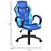 Sedia Da Gaming Caloundra, Poltrona Da Gaming Adulto, Sedia Da Scrivania, 66x61h104/114 Cm, Blu E Azzurro - Foto miniatura 2