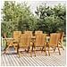 Set Da Pranzo Per Giardino 9 Pz In Legno Massello Di Teak - Foto miniatura 1