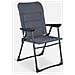 8421228218862 sedia da campeggio 4 gamba /gambe Grigio - Foto miniatura 1