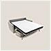 Margot Divano Letto Matrimoniale con Schienale Morbido Alto in Tessuto T02 176L x 97P x 102H cm Beige - Foto miniatura 2
