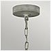 Lampadario Classico Maryville Acciaio Grigio Slavato Legno 6 Luci E14 - Foto miniatura 3