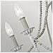 Lampadario Classico Maryville Acciaio Grigio Slavato Legno 6 Luci E14 - Foto miniatura 5