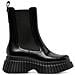 Bcn Booties Stivaletti Pelle Di Mucca Scarpe Donna Nero Eu 40, K400726-001 - Foto miniatura 2