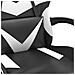 Sedia da Gaming Girevole Nero e Bianco in Similpelle - Foto miniatura 3