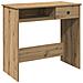 Scrivania Rovere Artigianale 80x40x75 Cm In Legno Multistrato - Foto miniatura 2