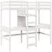 Giroletto Soppalco Senza Materasso Bianco 80x200cm Legno Pino - Foto miniatura 3