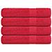 Asciugamani 4 Pz Rossi 100x200 Cm 360 G/m 100% Cotone - Foto miniatura 1