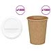Tazze Da Caffè In Carta Con Coperchi 1000 Pz 8oz 200 Ml - Foto miniatura 1
