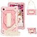 Custodia Rotante 360° Per Ipad 10.2 Con Cinghia Regolabile - Rosa Elegante E Pratica - Foto miniatura 1