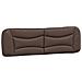 Lusso Casadino -  Cuscino Testiera Hvar Marrone 180 Cm In Similpelle - Foto miniatura 1