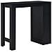 Tavolo Da Bar Con Ripiano Nero 110x50x103 Cm - Foto miniatura 3