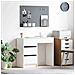 Scrivania Bianca Bianca MDF Media Archiviazione - Foto miniatura 2