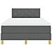 Letto con Rete a Molla con Materasso Grigio Scuro 120x190 cm Tessuto - Foto miniatura 8