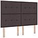 Struttura Letto Marrone Scuro 140x190 cm Tessuto - Foto miniatura 7