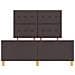 Struttura Letto Marrone Scuro 140x190 cm Tessuto - Foto miniatura 8