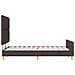 Struttura Letto Marrone Scuro 140x190 cm Tessuto - Foto miniatura 9