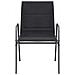 Sedie Da Giardino Impilabili 2 Pz In Acciaio E Textilene Nere - Foto miniatura 3