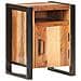 Comodino 40x35x55cm In Legno Massello Di Acacia - Foto miniatura 7