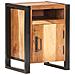 Comodino 40x35x55cm In Legno Massello Di Acacia - Foto miniatura 8