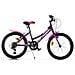 Bici Mountain Bike Bambina Mtb Bicicletta Bimba Misura 20   Art. 420d Sport Con Cambio 6v Linea Aurelia - 20 Nero Rosa - Foto miniatura 1