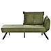 Chaise Longue Versione Destra Rocamadour Tessuto Verde - Foto miniatura 2