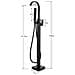 Rubinetto per vasca da bagno indipendente, Blackswan, tipo M18, modello nero opaco, misura 108 cm - Foto miniatura 4