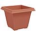Vaso quadrato per fiori 24 pcs Rosso Mattone 38 x 38 x 30 cm - Foto miniatura 5