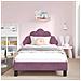 Struttura letto bambini con testata Viola 80 x 200 cm Velluto - Foto miniatura 3