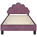 Struttura letto bambini con testata Viola 80 x 200 cm Velluto - Foto miniatura 5