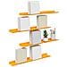 Scaffale da parete 4 pcs Giallo senape 60 x 9 x 2,5 cm - Foto miniatura 3